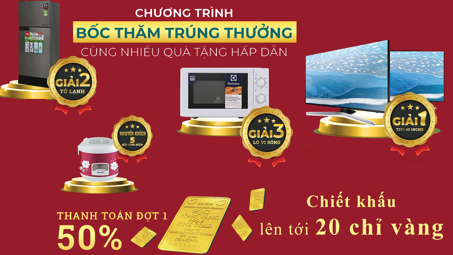 Mở bán đợt 1 với Chương trình bốc thăm trúng thưởng