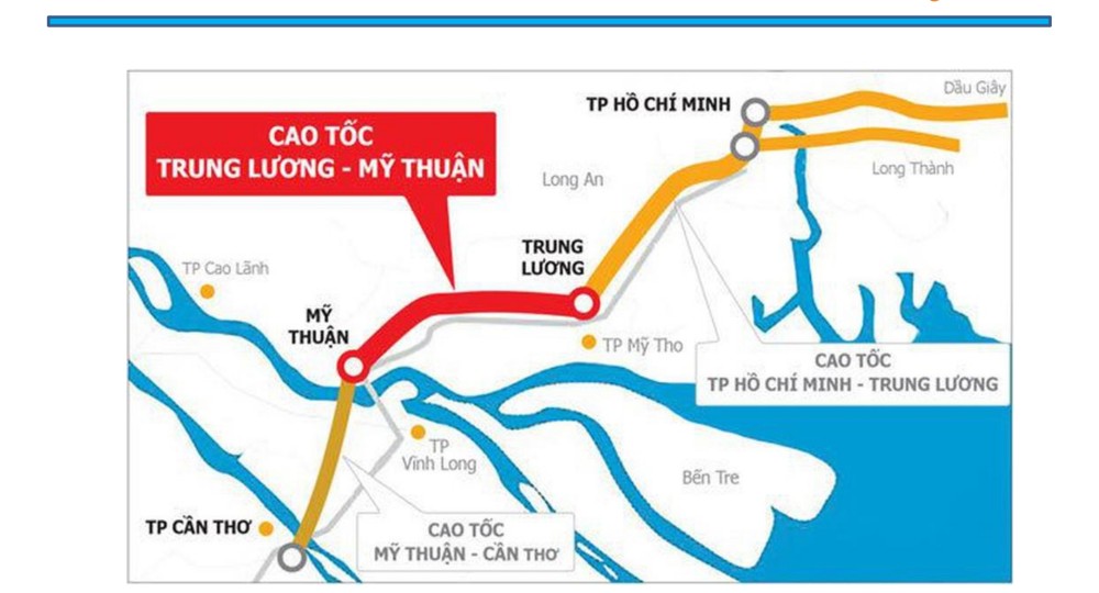 Tiền năng cao tốc Trung Lương - Mỹ Thuận của dự án Thanh Niên Mekong City