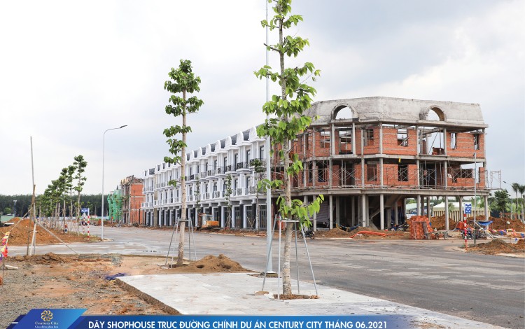 Dãy Shophouse trục đường chính dự án