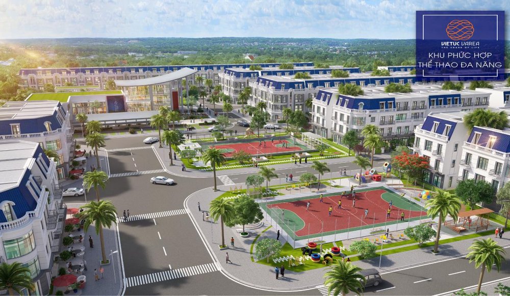 Sân bóng mini ngay trung tâm dự án đất nền VietUc Varea Long An