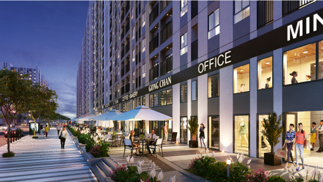 Phối cảnh shophouse