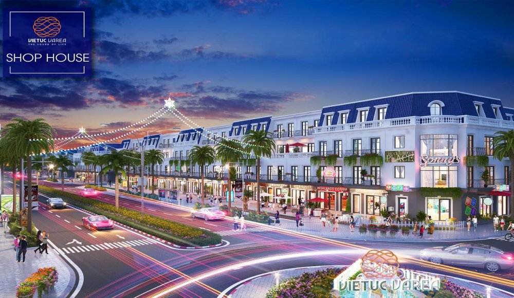 Thiết kế nhà phố dự án đất nền VietUc Varea Long An