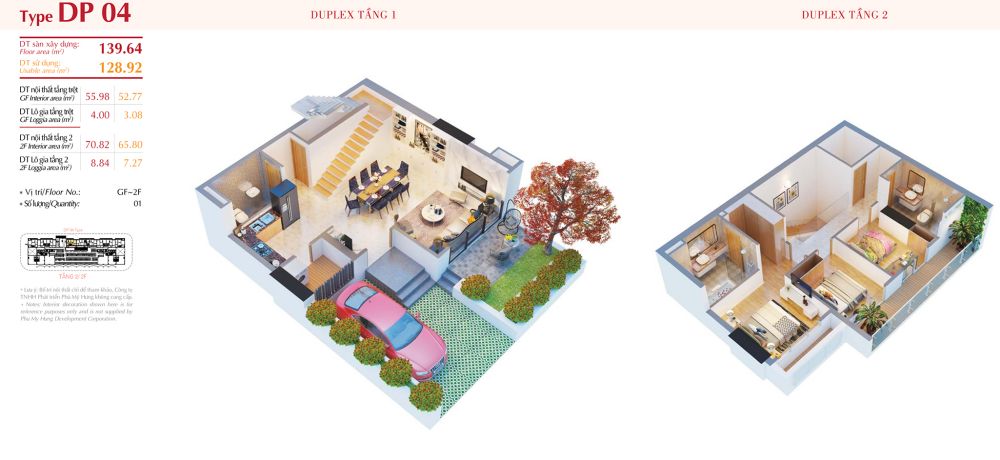 Thiết kế duplex 139 m2