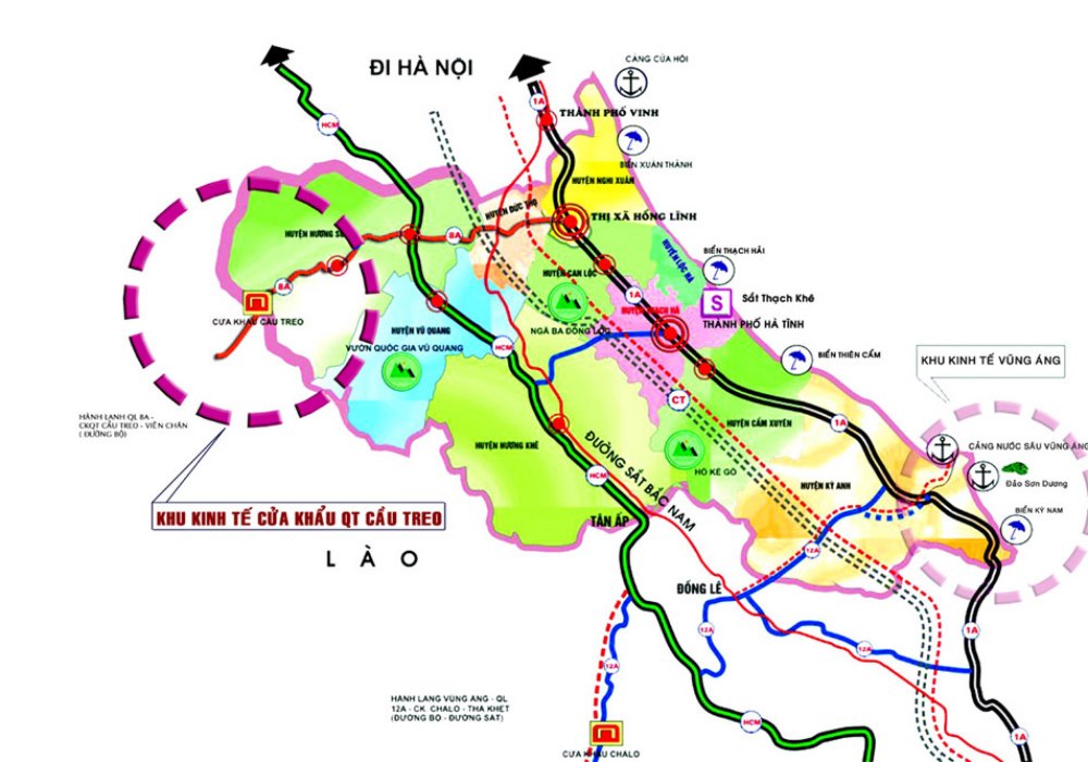 Bản đồ Hà Tĩnh