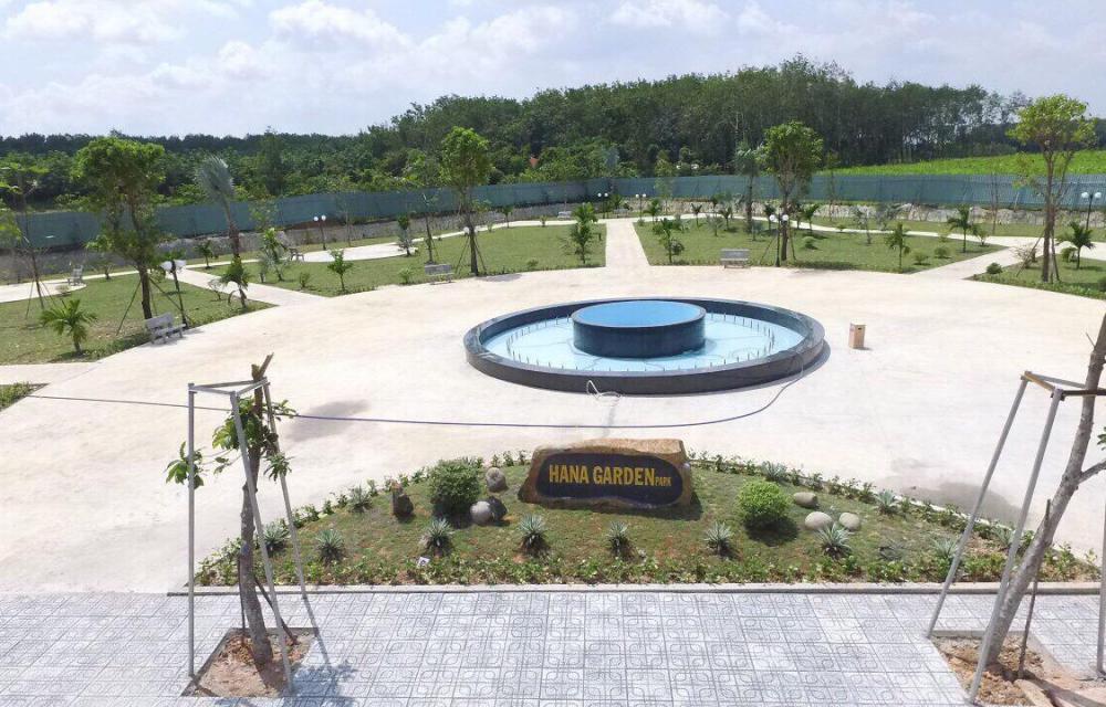 Hình ảnh thực tế công viên dự án Hana Garden Mall