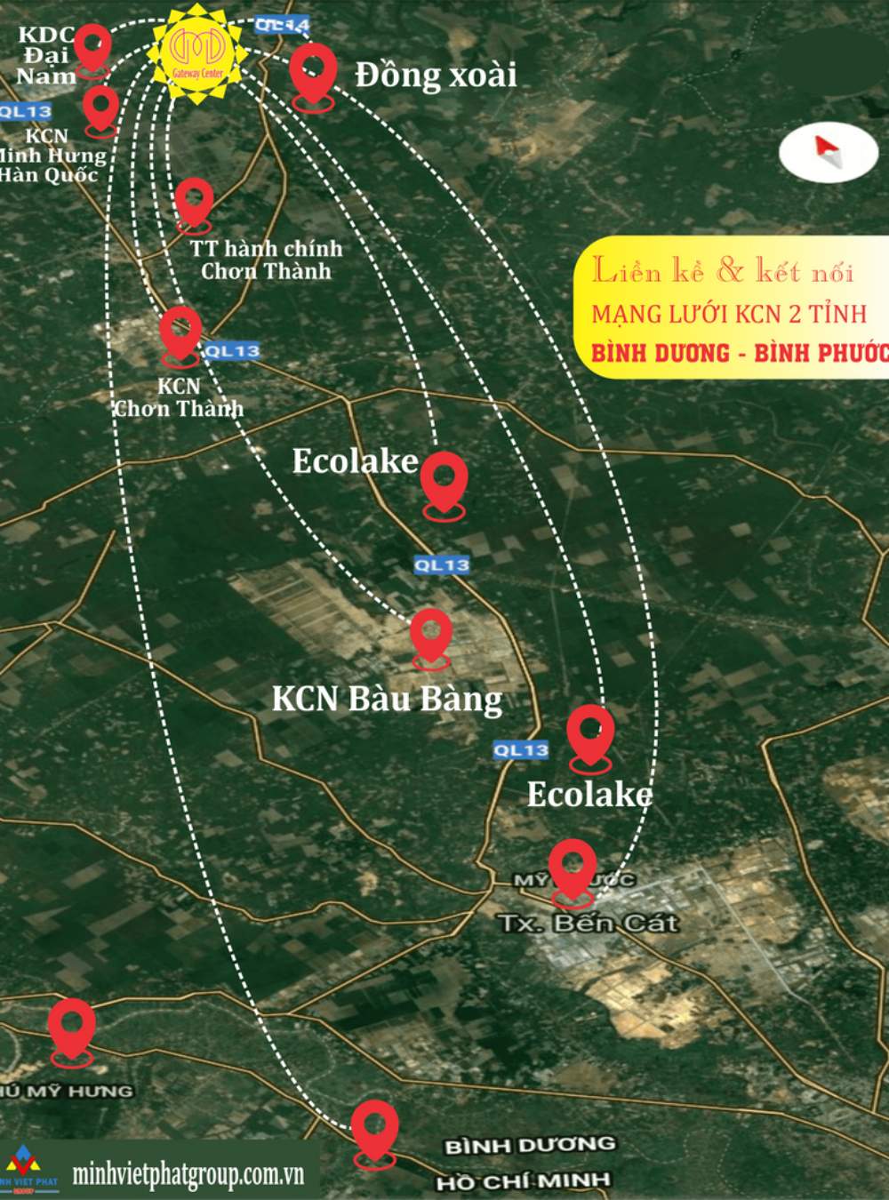 Kết nối của Gateway Center Chơn Thành Bình Phước