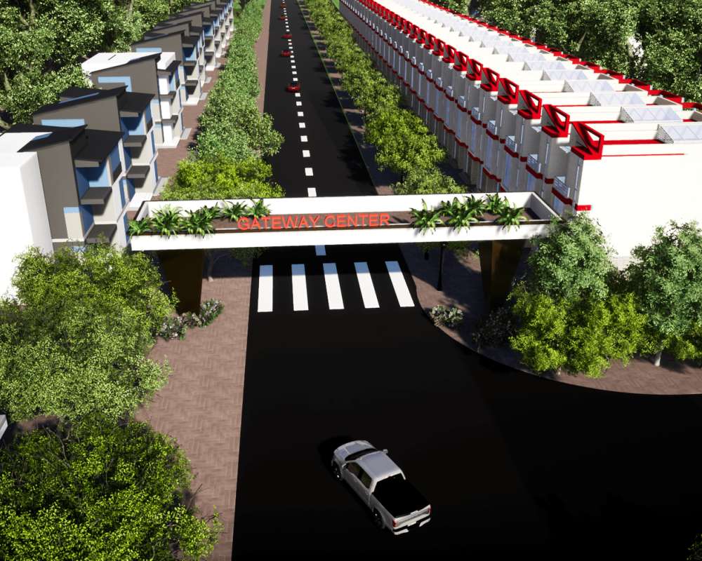 Cổng chính Gateway Center Chơn Thành Bình Phước 