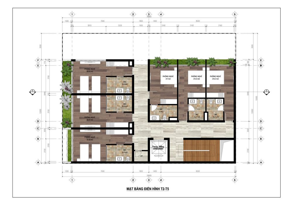 Thiết kế tầng 2 dự án Flamingo Crown Bay Thanh Hoá
