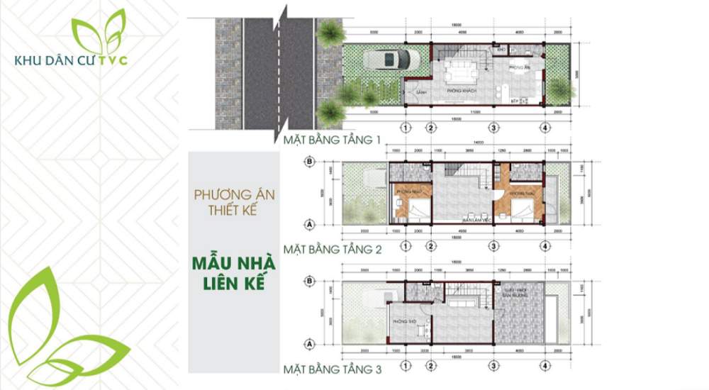 Thiết kế dự án liên kế Khu dân cư TVC Củ Chi