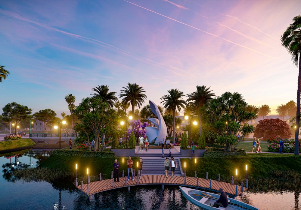 Công viên cây xanh dự án The Hestia Riverside Residence