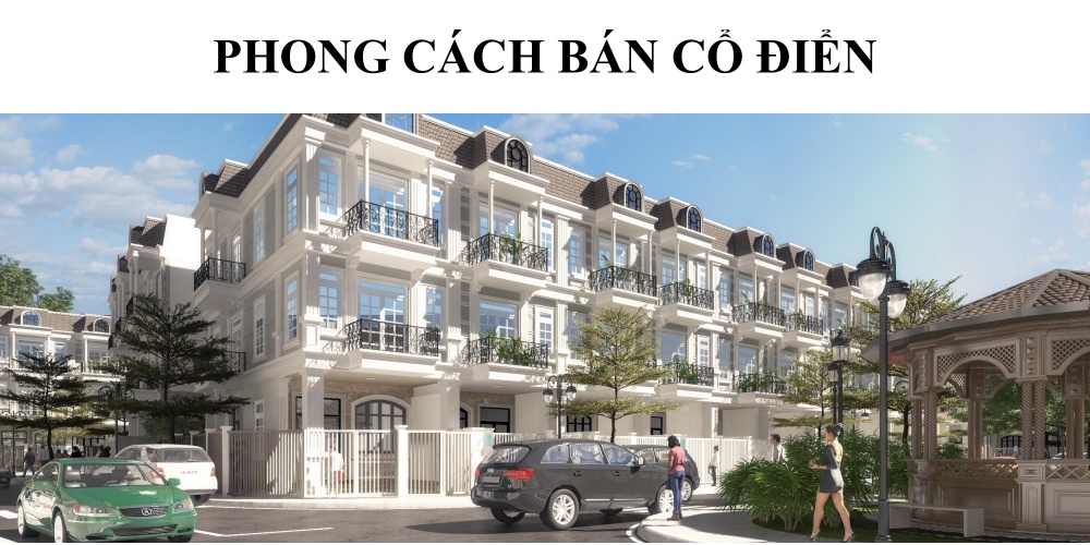 Thiết kế nhà phố theo phong cách Bán Cổ Điển tại Kỳ Co Gateway