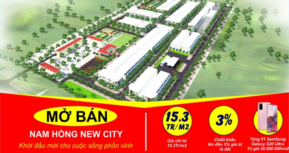 Phối cảnh dự án Nam Hồng New City 