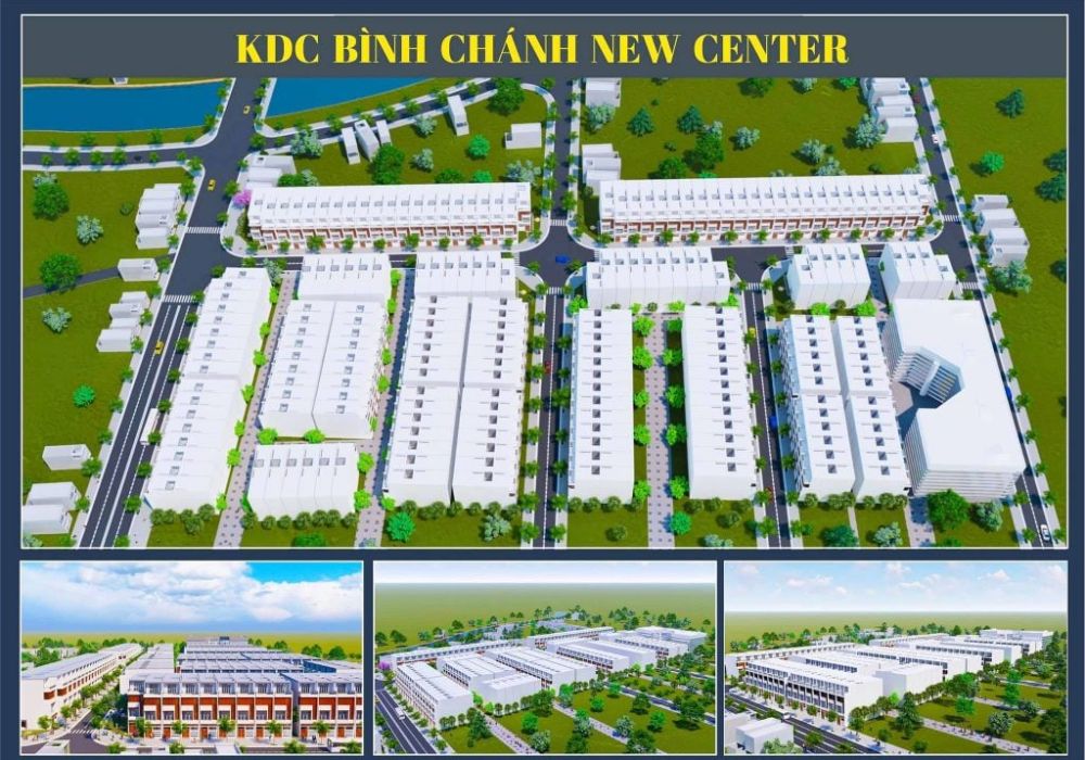 Phối cảnh dự án đất nền Bình Chánh New Center