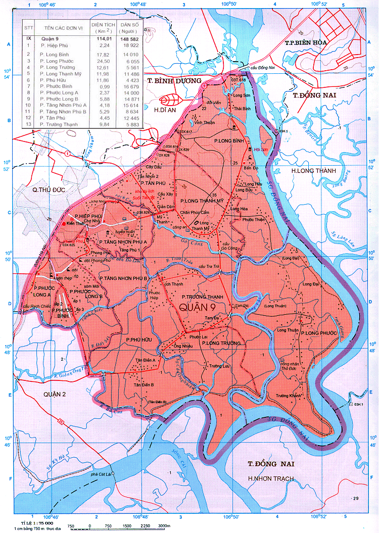 Bản đồ giao thông quận 9