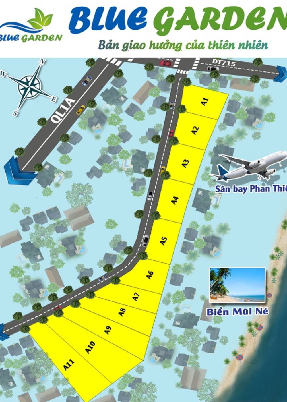 Mặt bằng dự án Blue Garden
