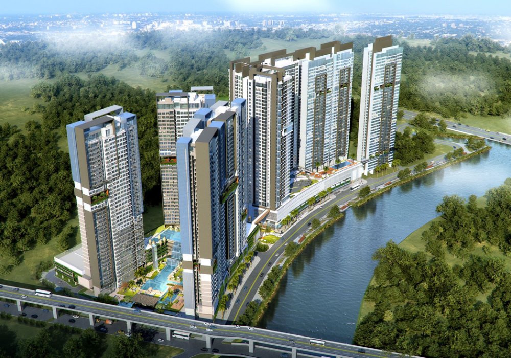 Phối cảnh dự án căn hộ chung cư Celesta Rise Keppel Land Nhà Bè