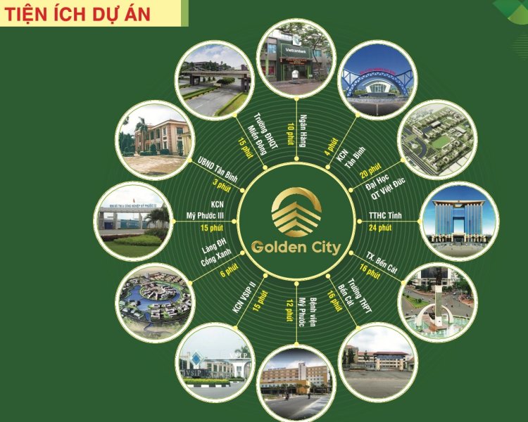 Tiện ích kết nối khu đô thi Golden City 