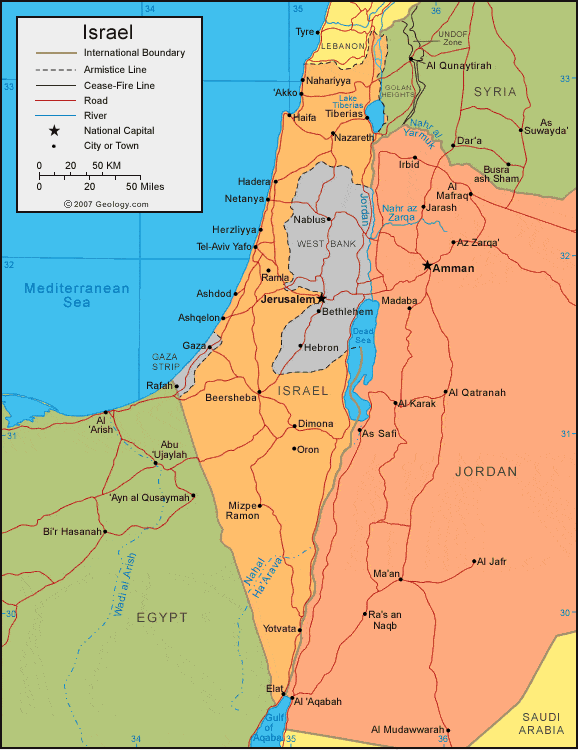 Bản đồ hành chính đất nước Israel (Israel Map) phóng to … – Invert.vn