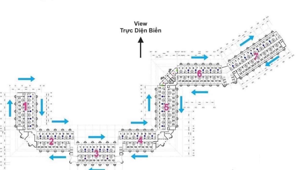 Mặt bằng phân lô dự án Vinoasis Nha Trang (Vinpearl Island Condotel Hòn Tre)