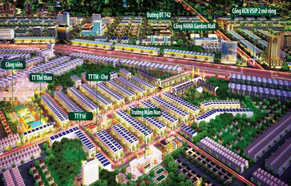 Tiện ích dự án Hana Garden Mall 