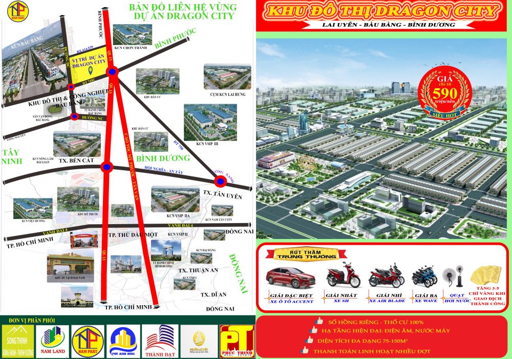 Vị trí dự án  khu dân cư Tuấn Điền Phát 3 Bàu Bàng