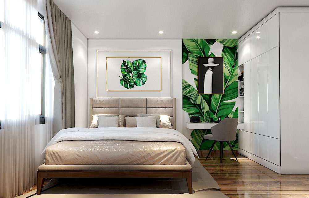 Thiết kế phòng ngủ căn hộ Masteri Parkland 