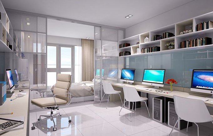 Hình ảnh minh hoạ căn hộ Officetel cho thuê