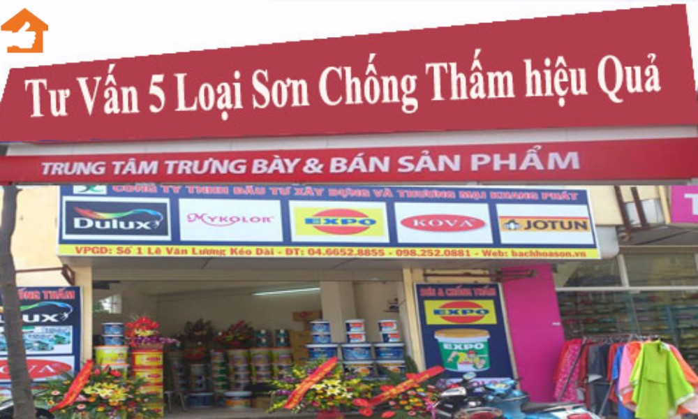Các loại sơn chống thẩm phổ biến nhất hiện nay