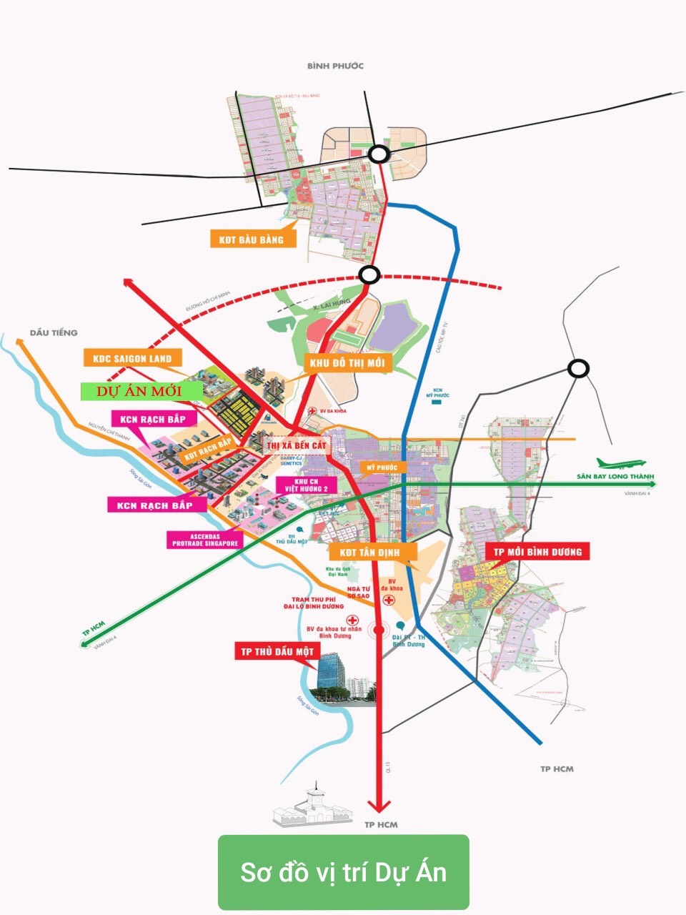 Vị trí kết nối khu vực của dự án The Eden City
