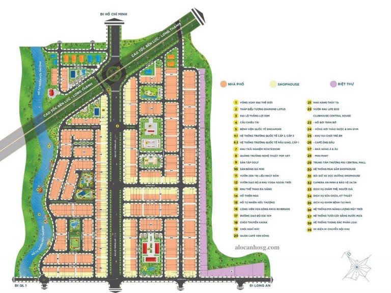 Mặt bằng phân lô dự án The Sol City 