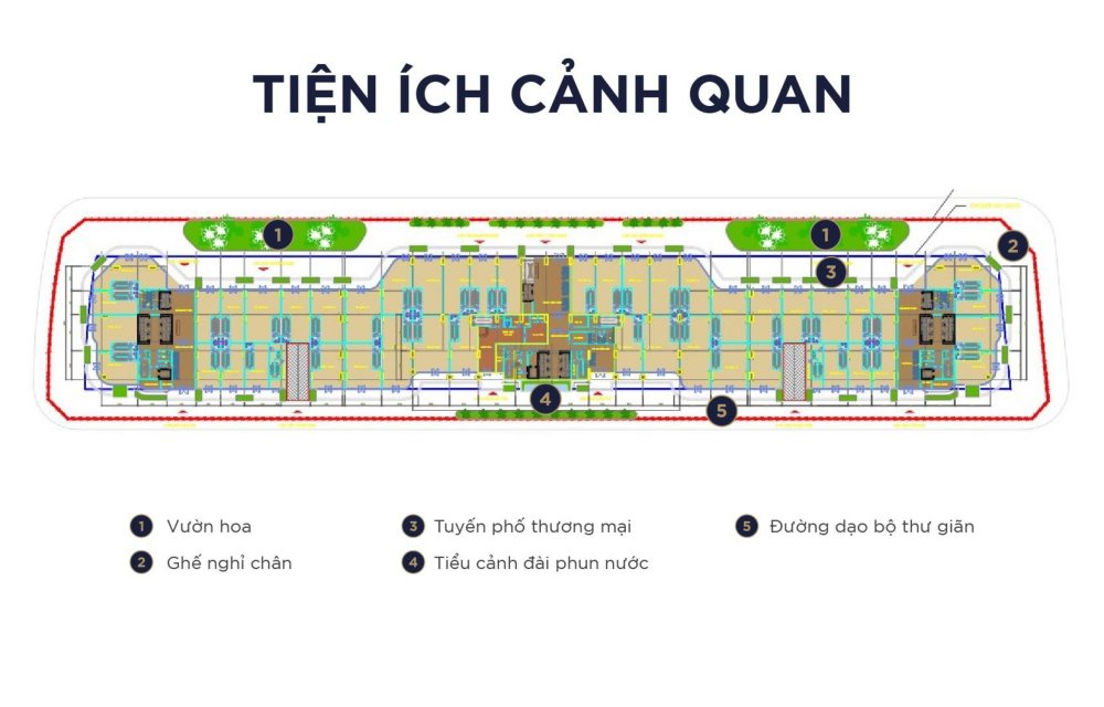 Tiện tích cảnh quan tại căn hộ Sunshine Continental Sài Gòn