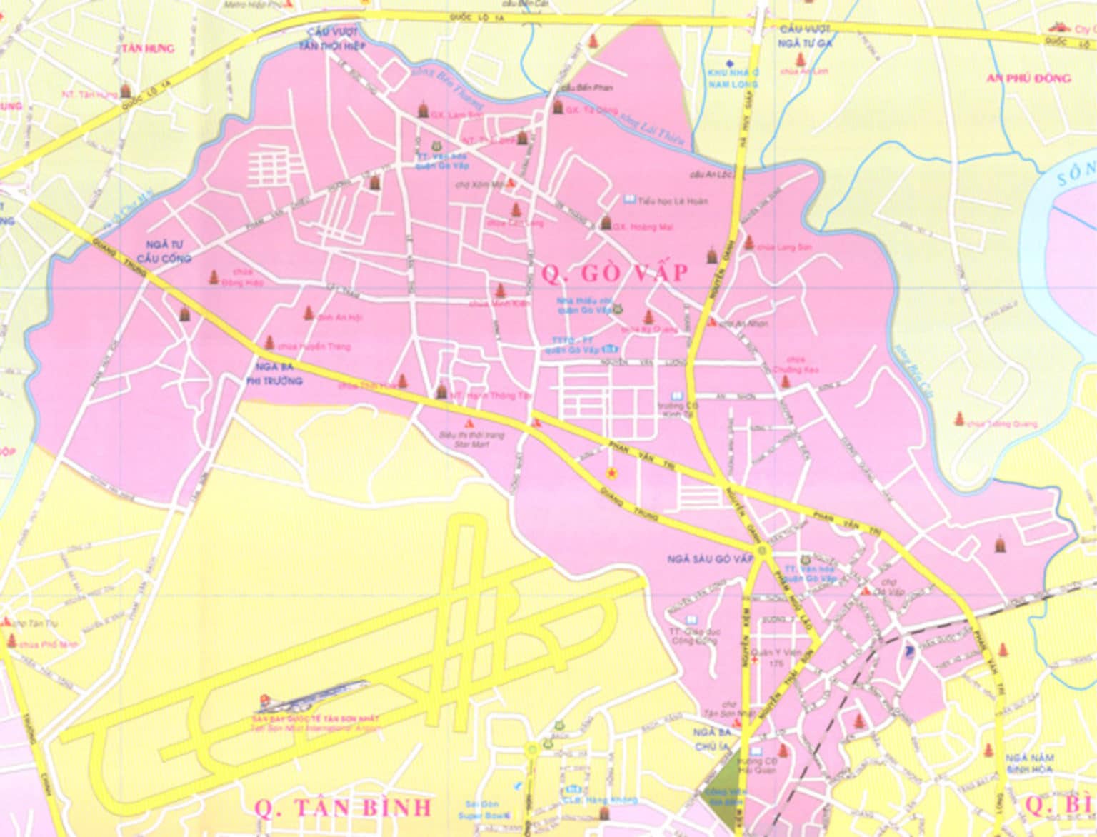 Bản đồ hành chính Quận Gò Vấp mới nhất