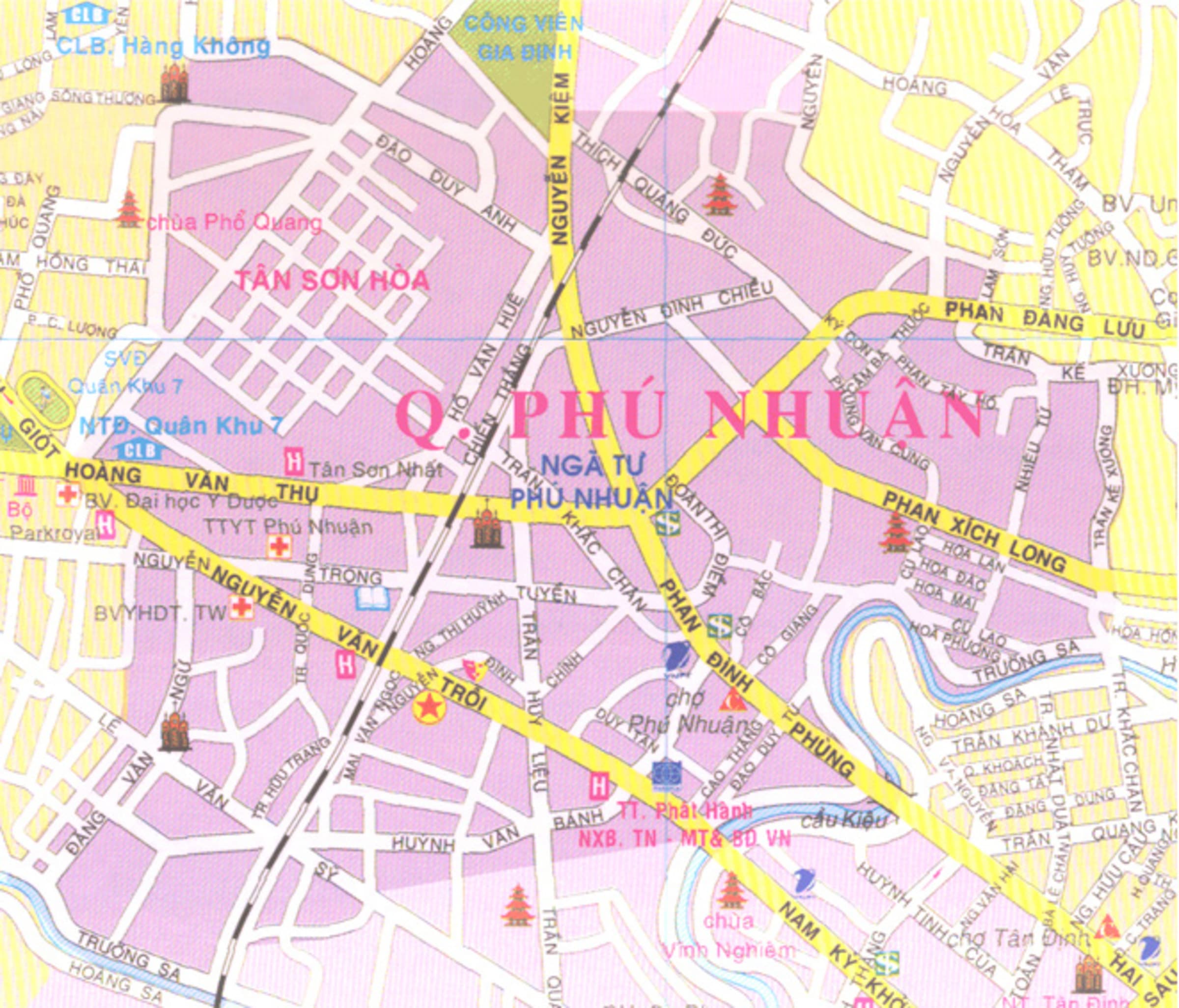 Bản đồ hành chính Quận Phú Nhuận mới nhất