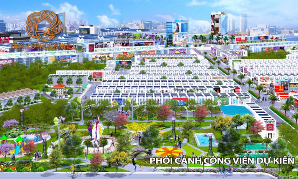 Công viên của dự án Hana Garden Mall Tân Uyên