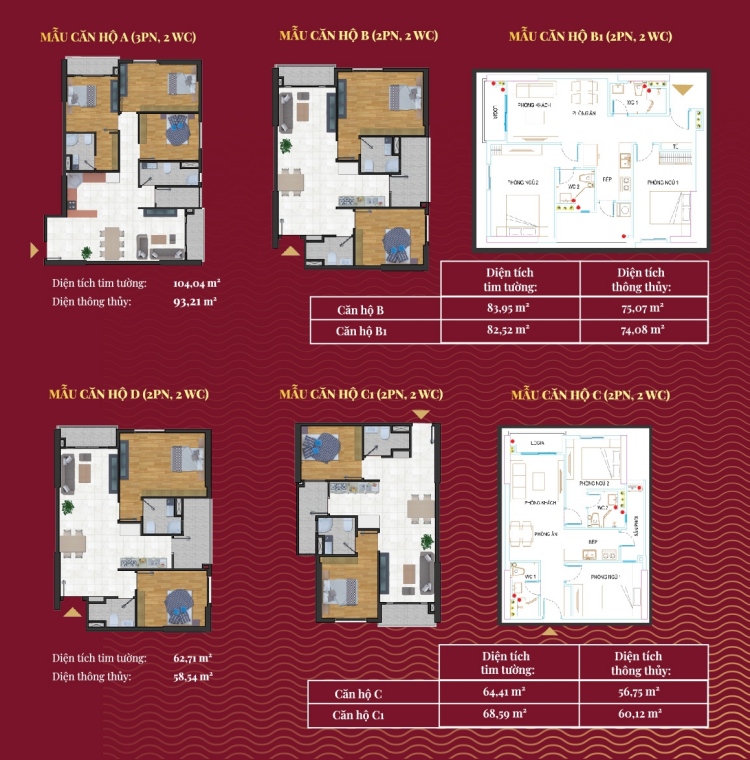 Các mẫu thiết kế tại Legend Complex 