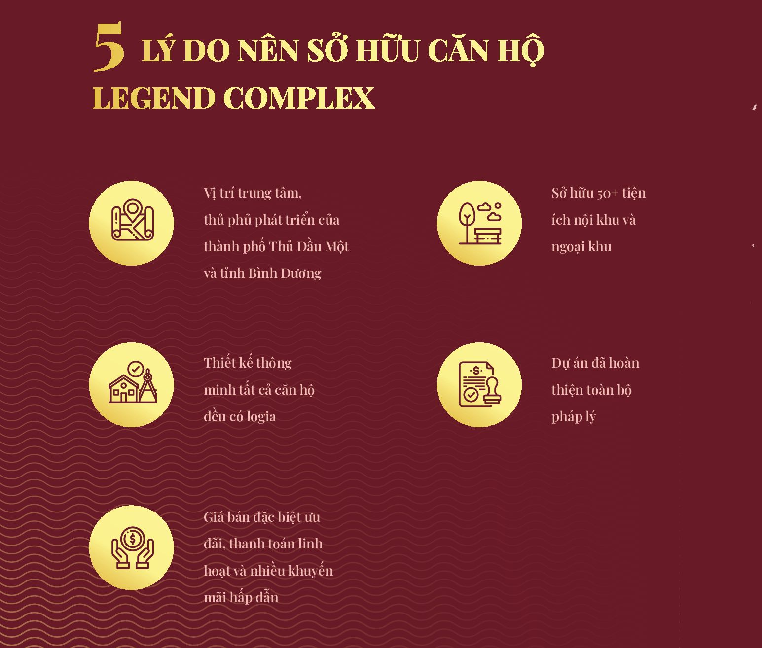 05 lý do nên sở hữu căn hộ Legend Complex