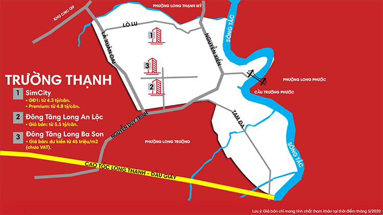 Bảng giá nhà phố & biệt thự tại Phường Trường Thạnh Quận 9