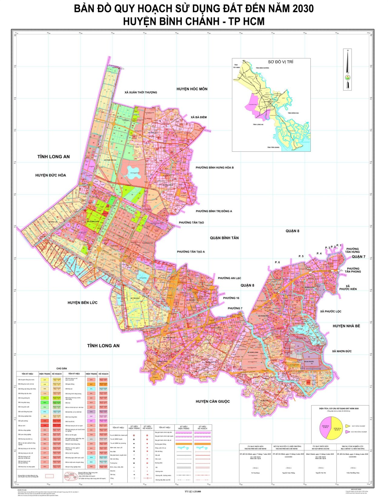 Bản đồ quy hoạch sử dụng đất đến năm 2030 huyện Bình Chánh