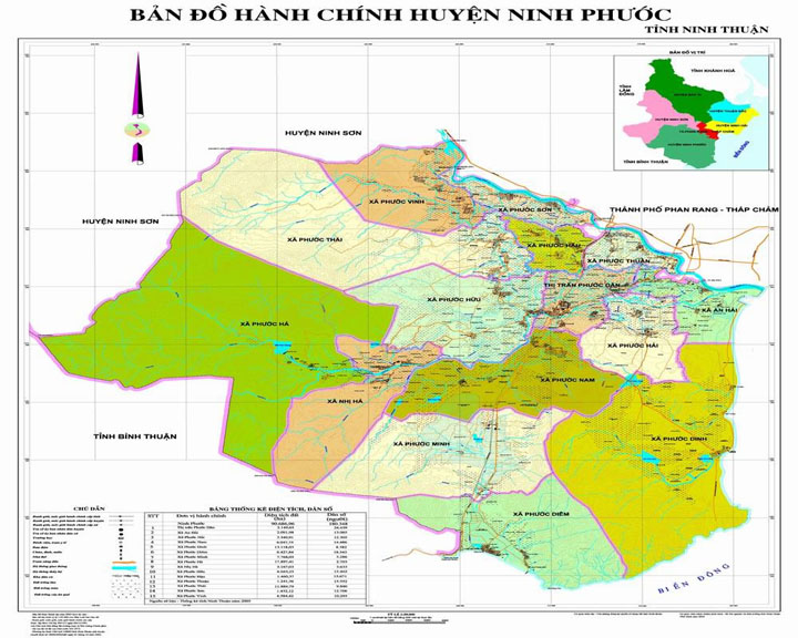 Bản đồ hành chính Huyện Ninh Phước