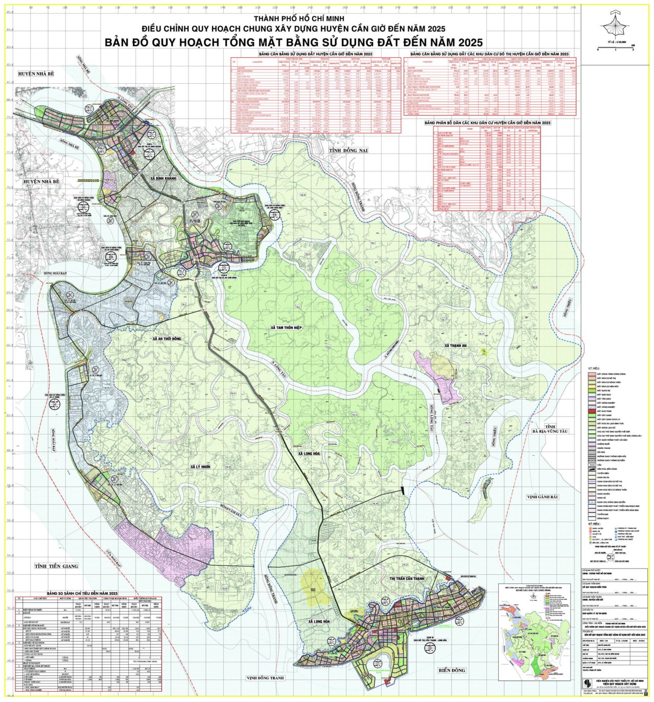 Bản đồ sử dụng đất đến năm 2030 Huyện Cần Giờ, Thành phố.