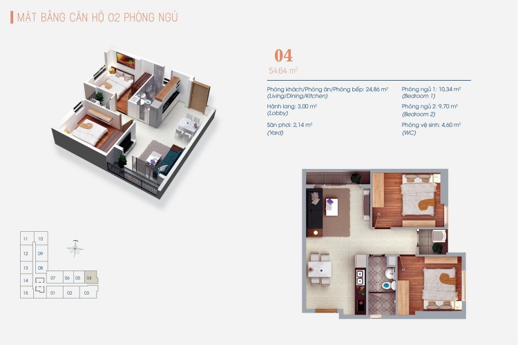 Thiết kế căn hộ Viva Plaza