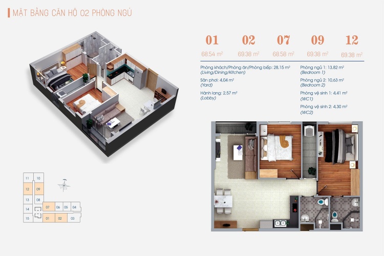 Thiết kế căn hộ Viva Plaza