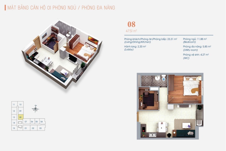 Thiết kế căn hộ Viva Plaza