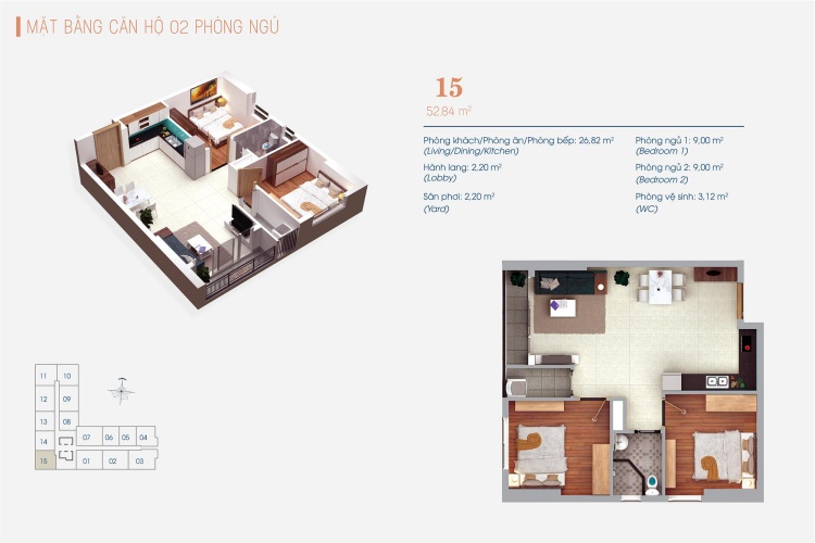 Thiết kế căn hộ Viva Plaza