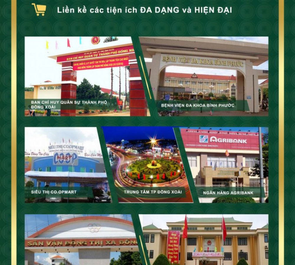 Tiện ích dự án đất nền Phú Thịnh Center City Đồng Xoài Bình Phước