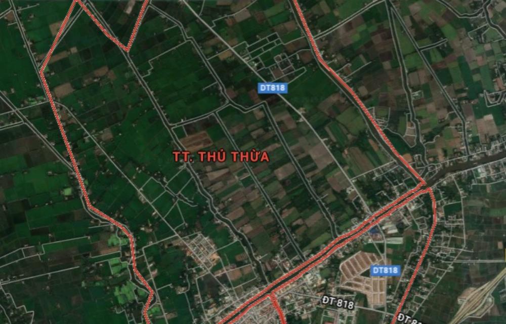 Vị trí khu công nghiệp Thủ Thừa Long An trên Google Map
