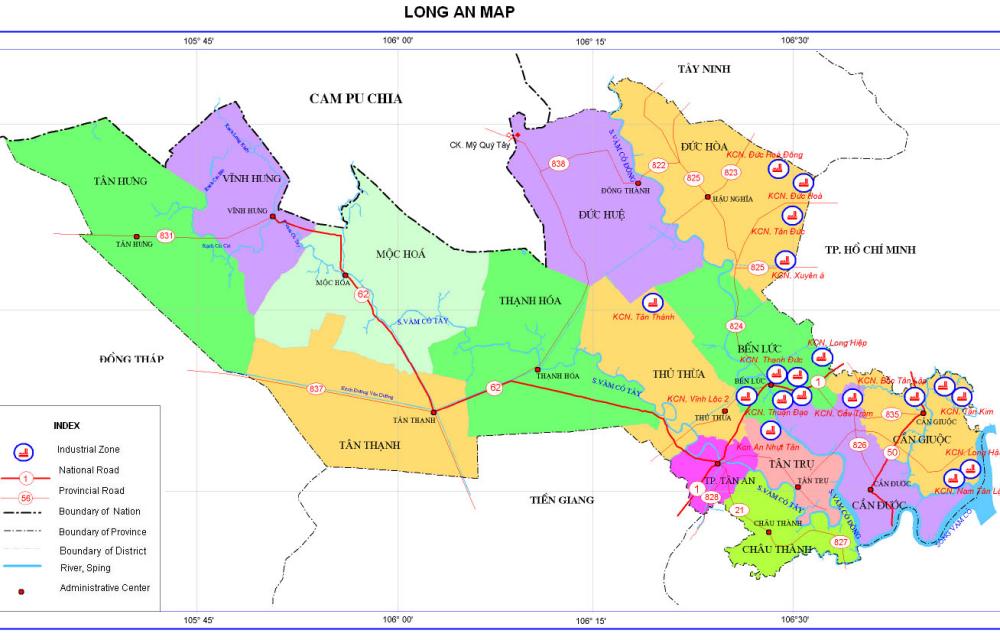 Bản đồ Long An