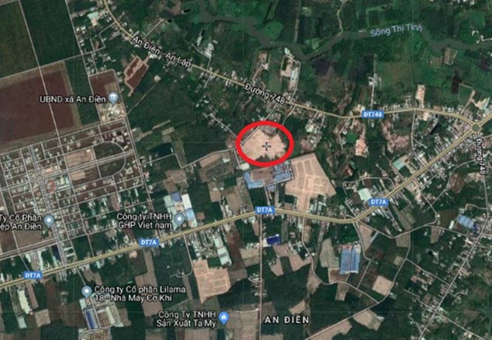 Vị trí dự án trên sơ đồ vệ tinh