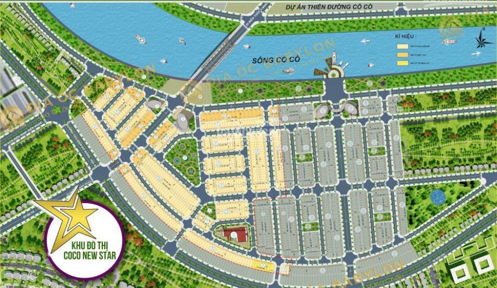 Mặt bằng phân lô dự án đất nền Coco New Star Quảng Nam