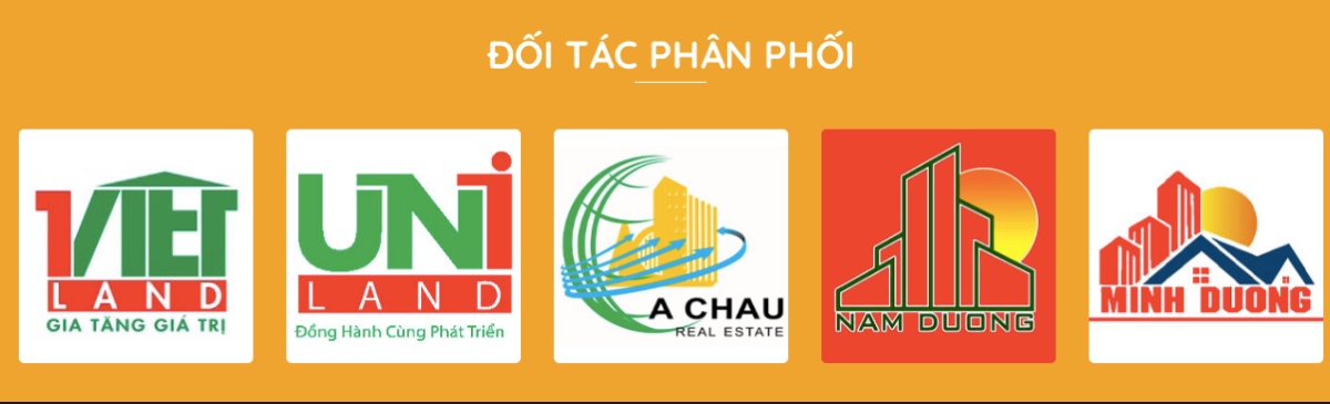 Logo 5 đơn vị Đồng phát triển và phân phối dự án The Eden City